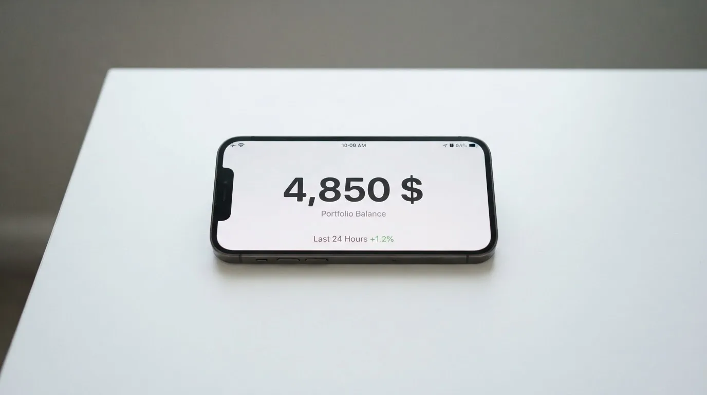 A phone showing a stablecoin transfer screen