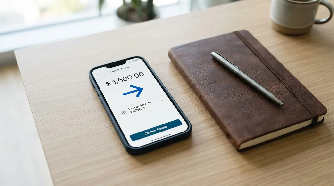 A phone showing a stablecoin transfer screen