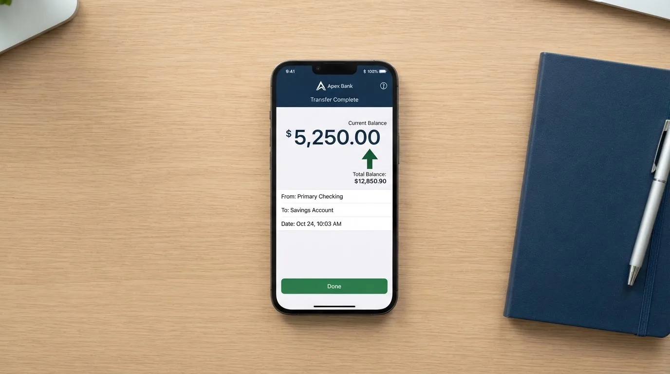 A phone showing a stablecoin transfer screen
