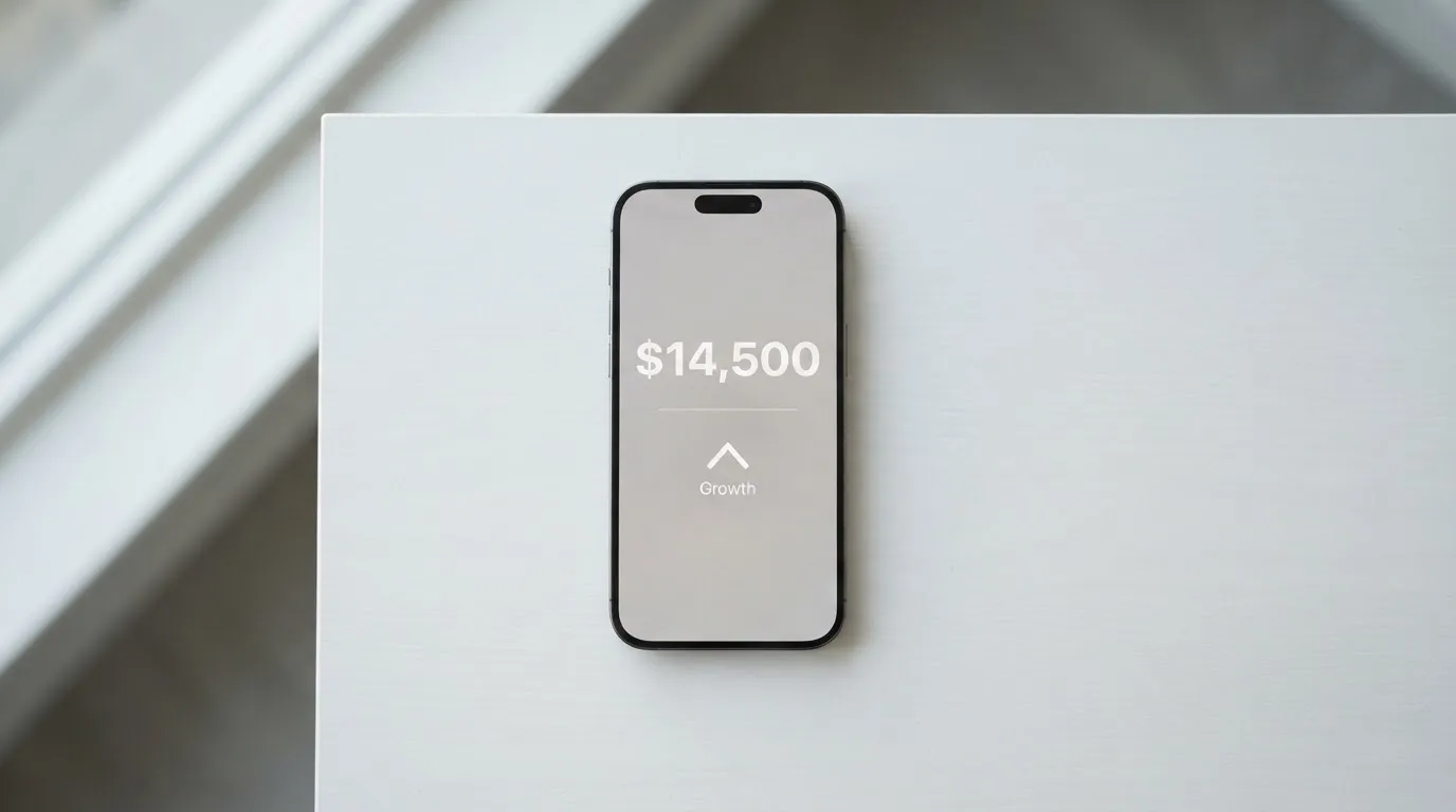 A phone showing a stablecoin transfer screen